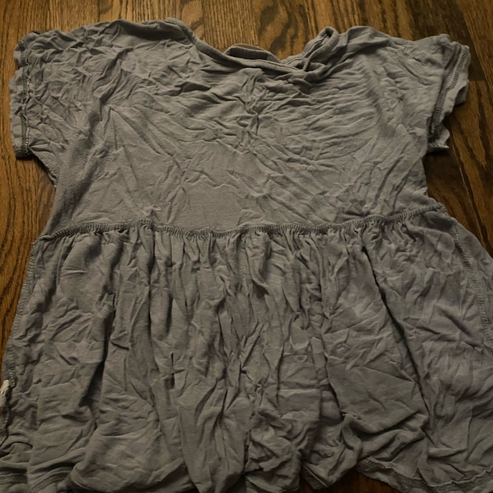 Grey peplum shirt